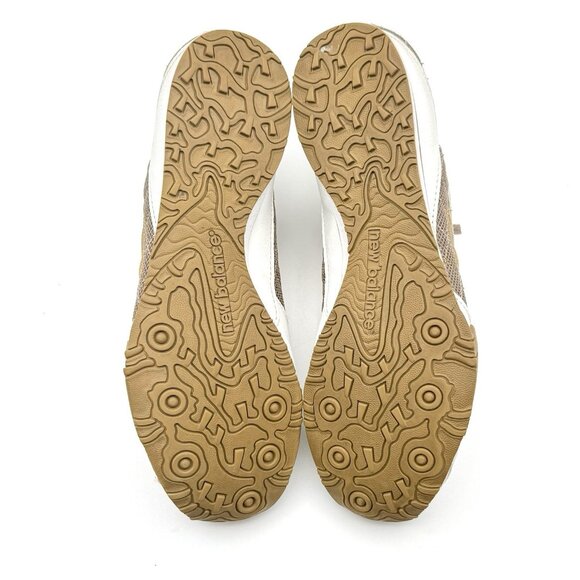 New Balance 442 White Brown Running Training Shoes CW442UG Women Size 10 - Read - Picture 8 of 11